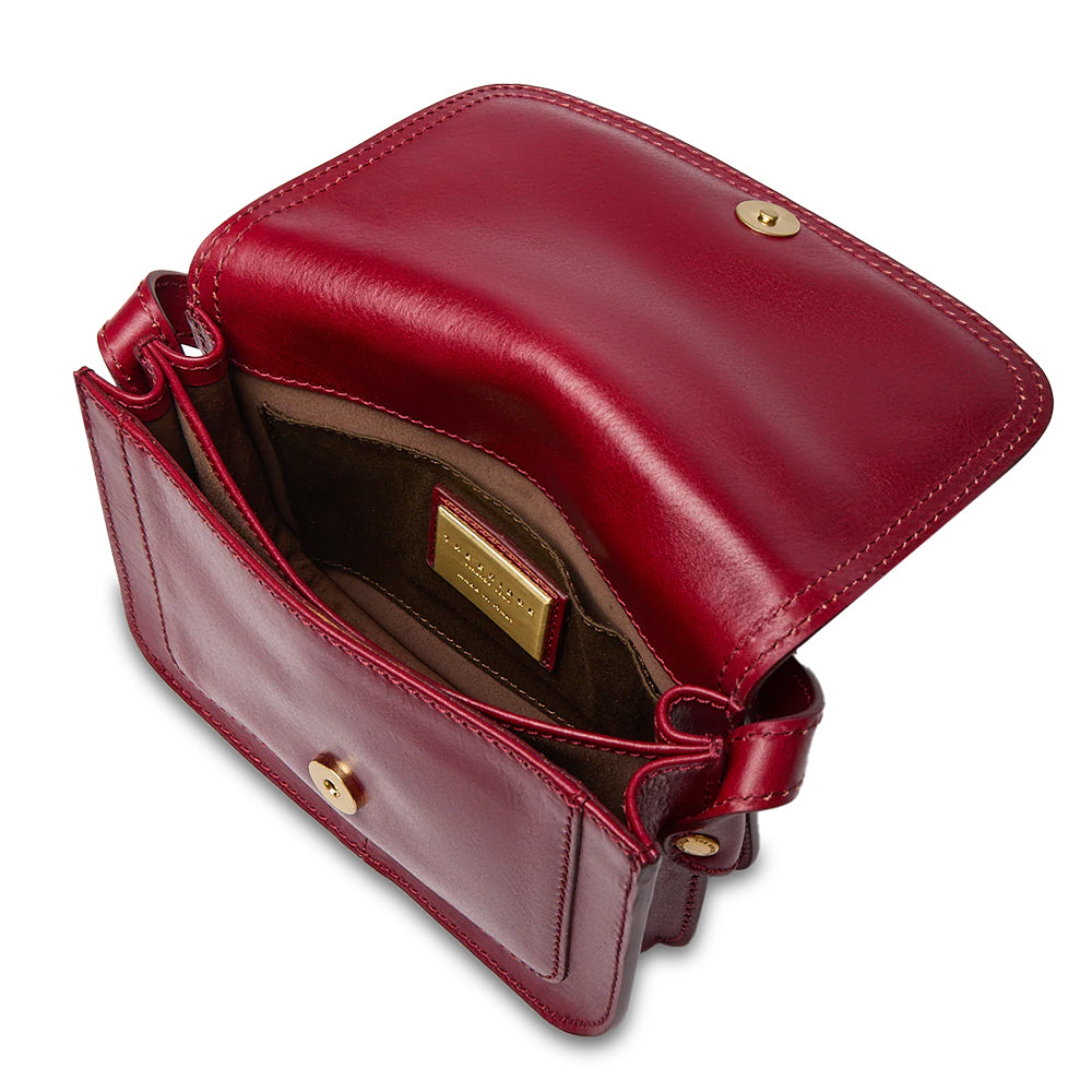 Borsa Donna a Tracolla Small THE BRIDGE linea Story in Pelle Rossa