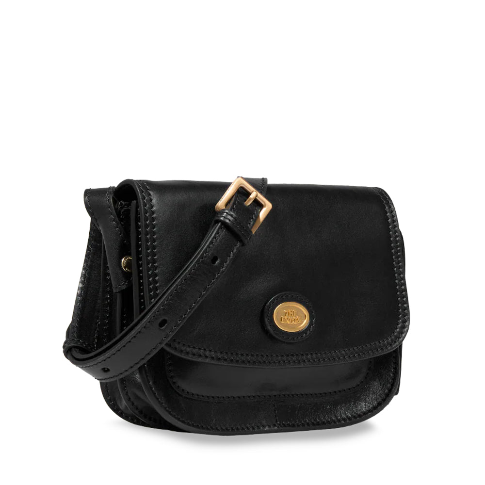 Borsa Donna a Tracolla Small THE BRIDGE linea Story in Pelle Nera