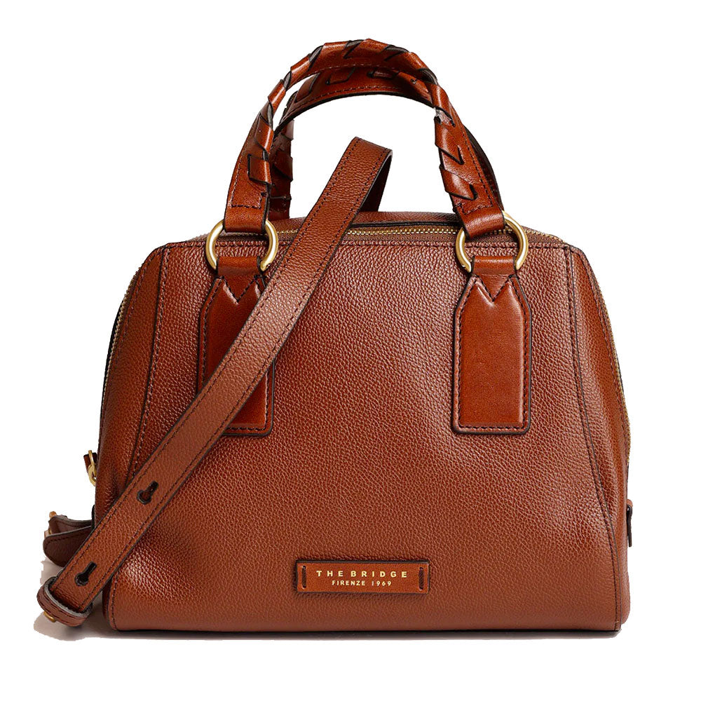 Borsa Donna a Mano Media THE BRIDGE linea Ines in Pelle Marrone