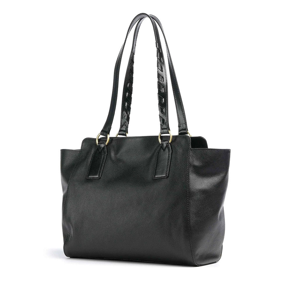 Shopping Bag Donna THE BRIDGE linea Ines in Pelle Nera