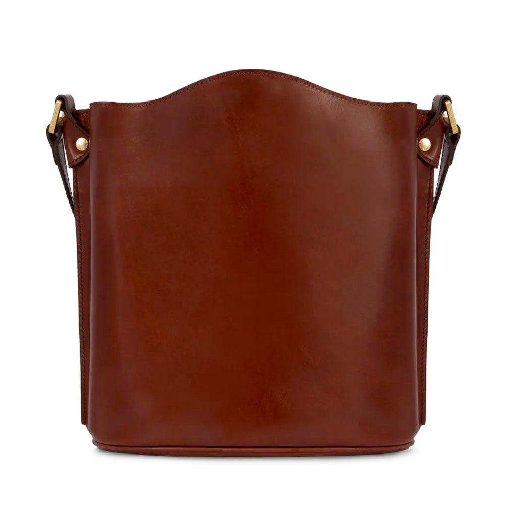 Borsa Donna a Tracolla a Secchiello THE BRIDGE in Pelle Marrone linea Story