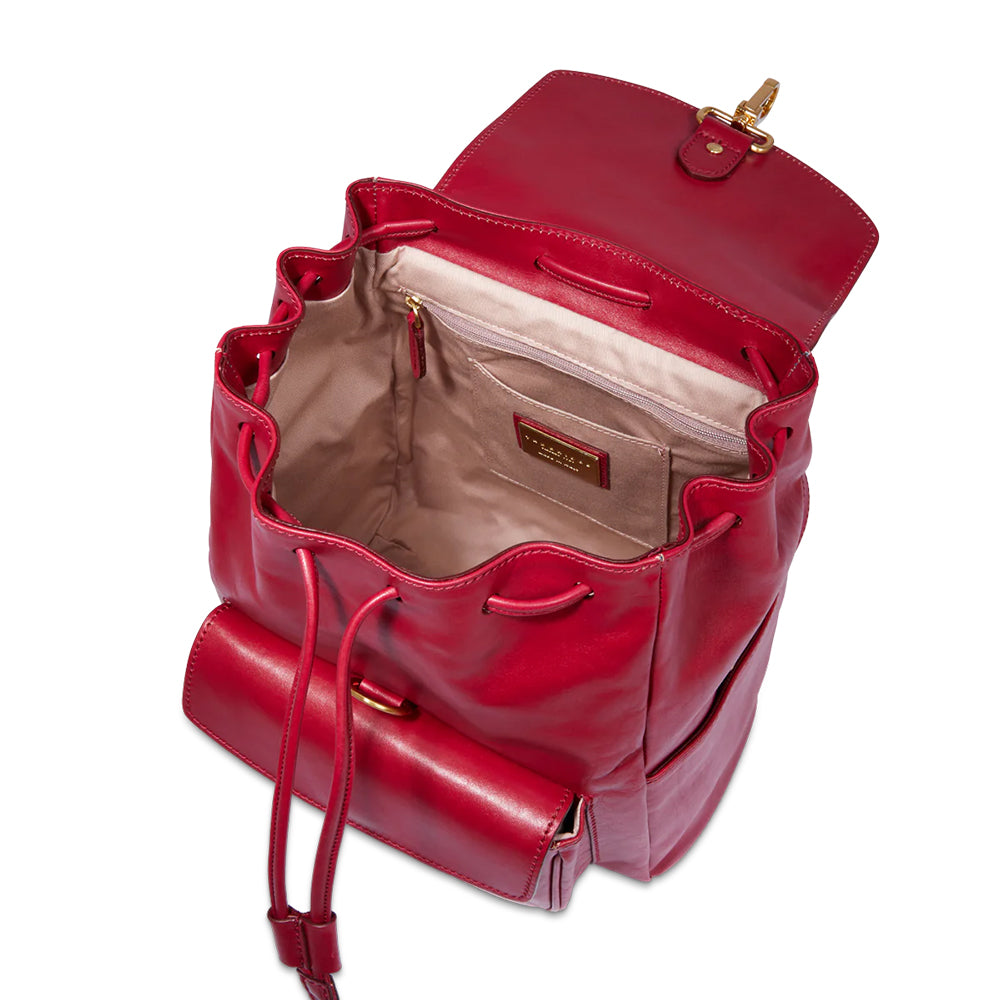 Zaino Donna con Pattina THE BRIDGE linea Story in Pelle Rosso Berry