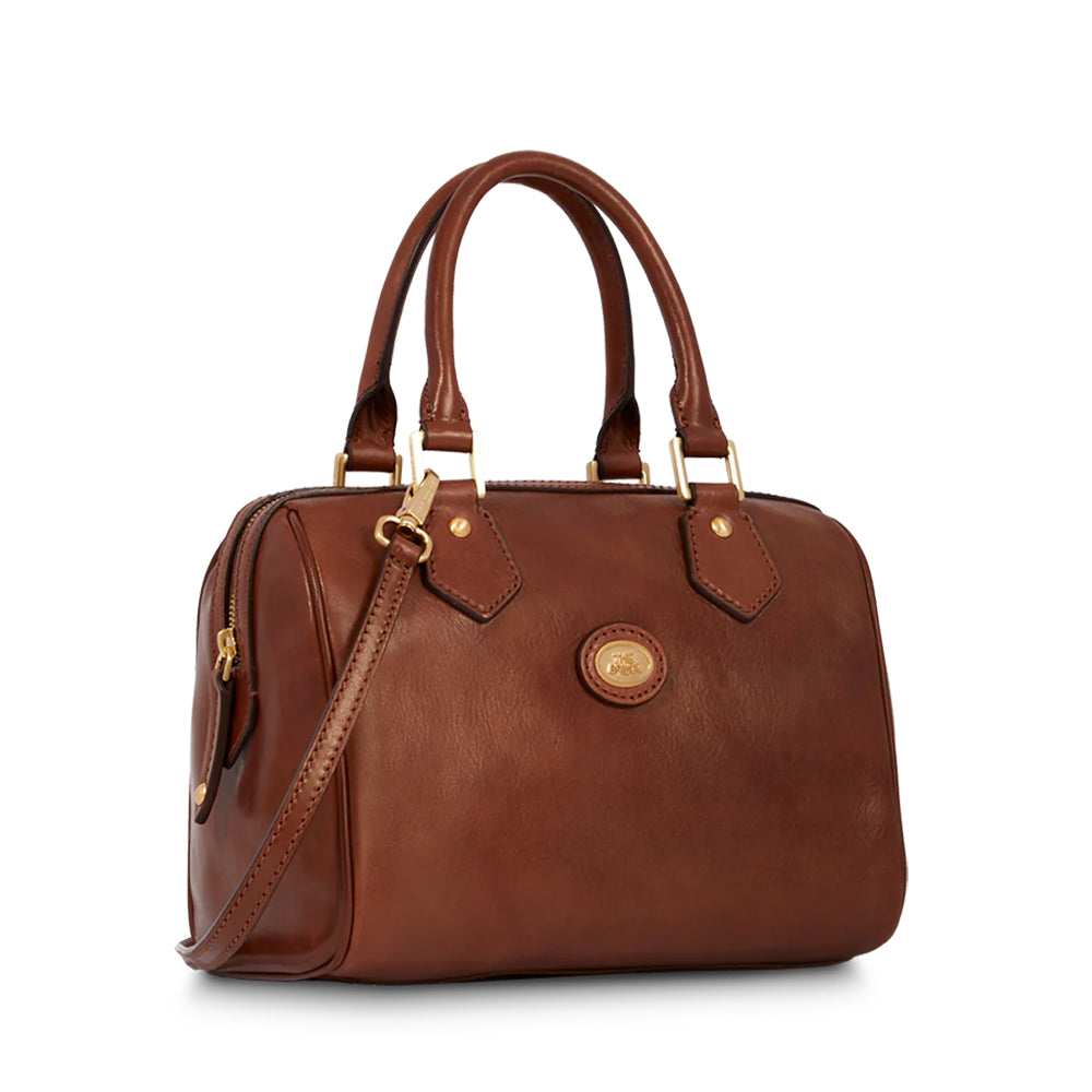 Borsa Donna a Bauletto a Mano THE BRIDGE in Pelle Marrone linea Story