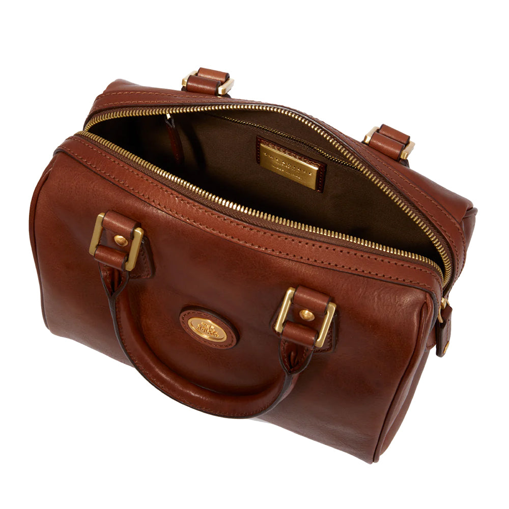 Borsa Donna a Bauletto a Mano THE BRIDGE in Pelle Marrone linea Story
