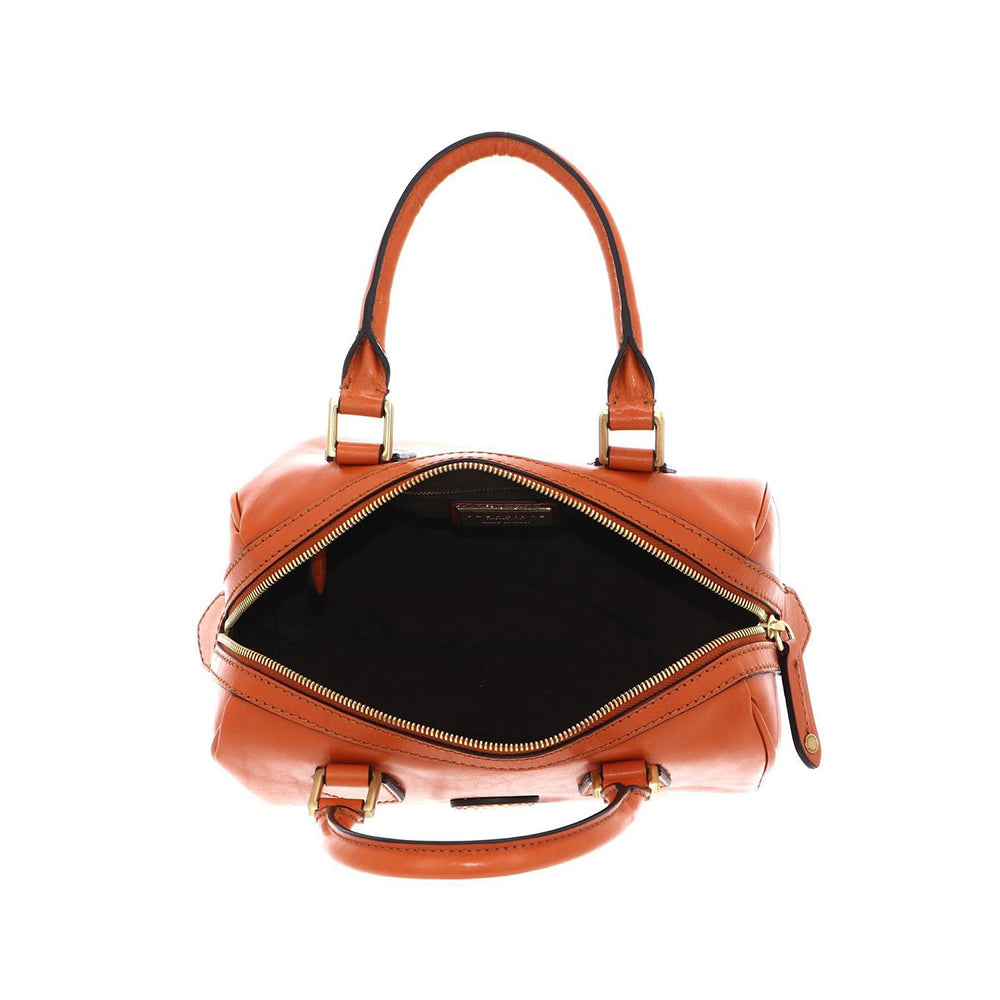 Borsa Donna a Bauletto a Mano THE BRIDGE linea Story in Pelle Arancione