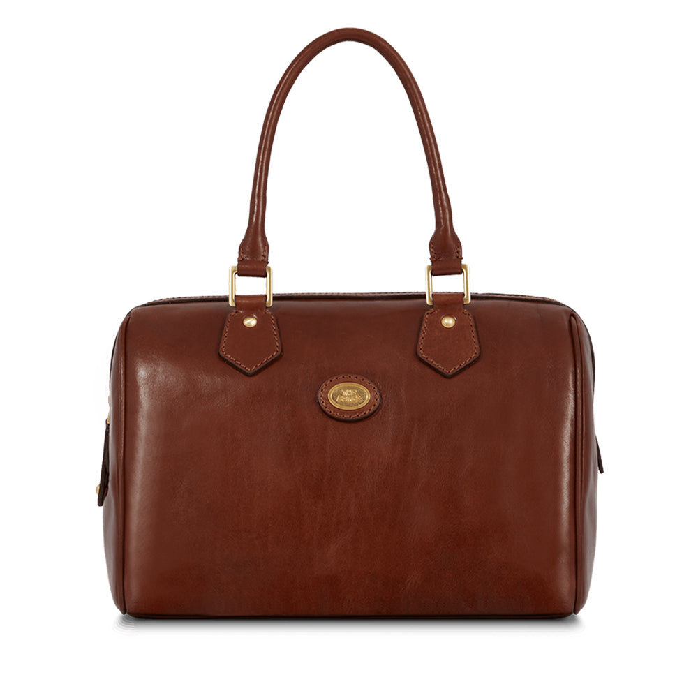 Borsa Donna a Bauletto THE BRIDGE in Pelle Marrone linea Story