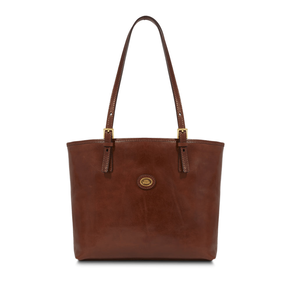 Mc2 Saint Barth Shop Bag Midi In Pelle Scamosciata Marrone – Borsa A Mano Con Tracolla | Vittorio Citro - Dal 1920 - Foto 10