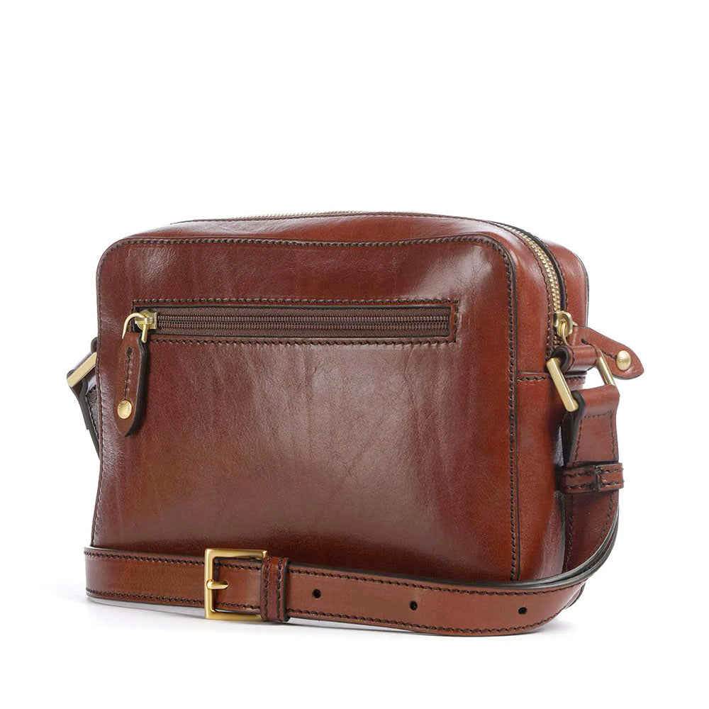Borsa a Tracolla Unisex THE BRIDGE linea Story in Pelle Marrone