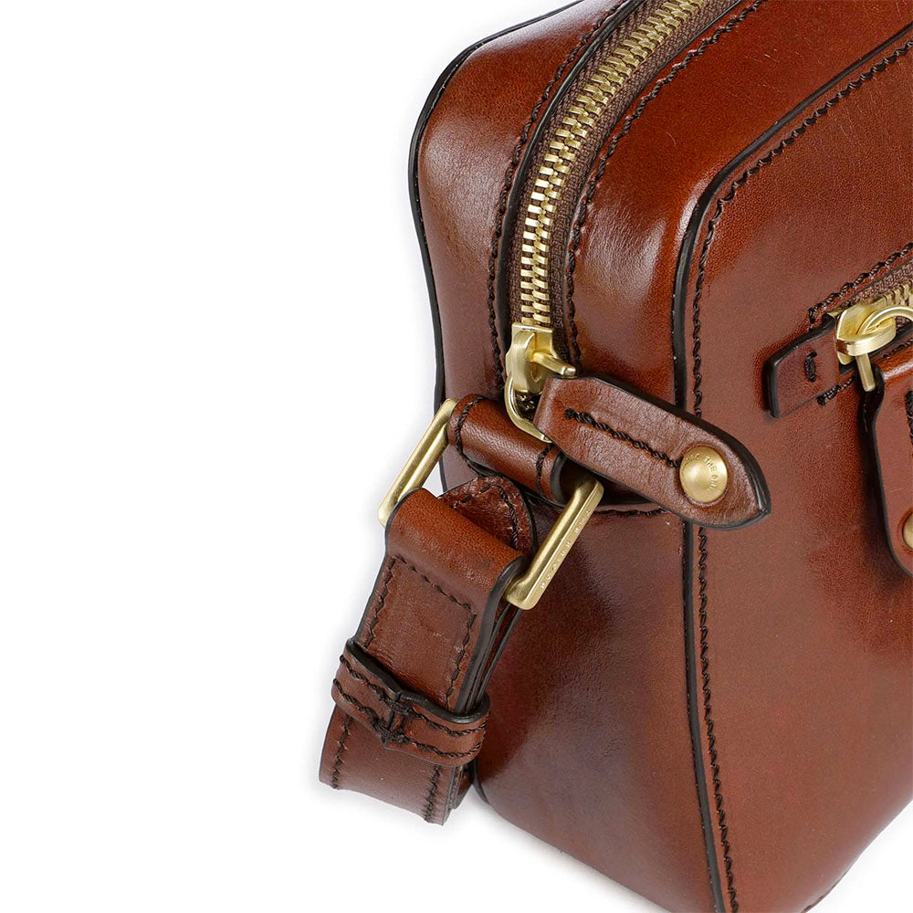 Borsa a Tracolla Unisex THE BRIDGE linea Story in Pelle Marrone