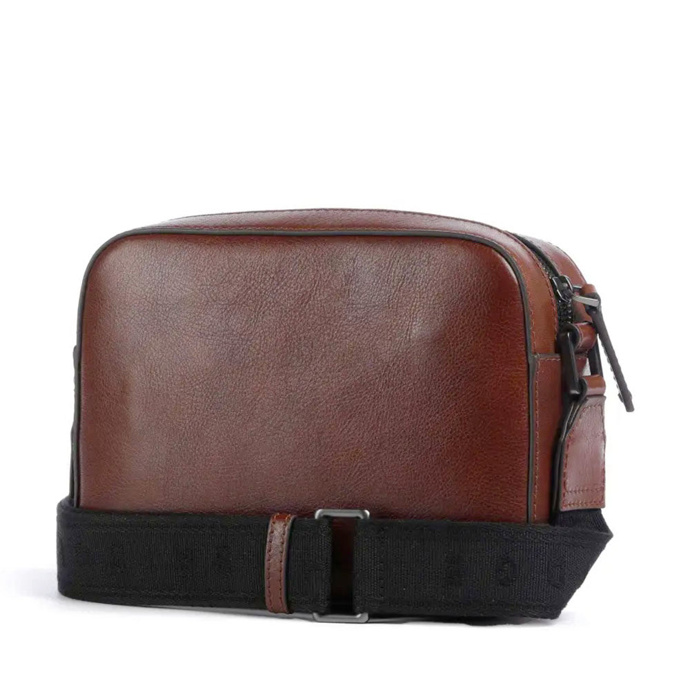 Borsello Uomo Orizzontale THE BRIDGE linea Giacomo in Pelle Marrone