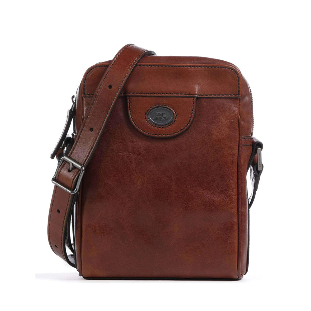 Borsello Uomo THE BRIDGE linea Fabio in Pelle Marrone