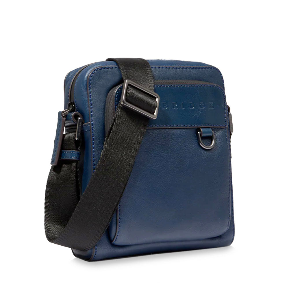 Borsello Uomo THE BRIDGE linea Damiano in Pelle Blu