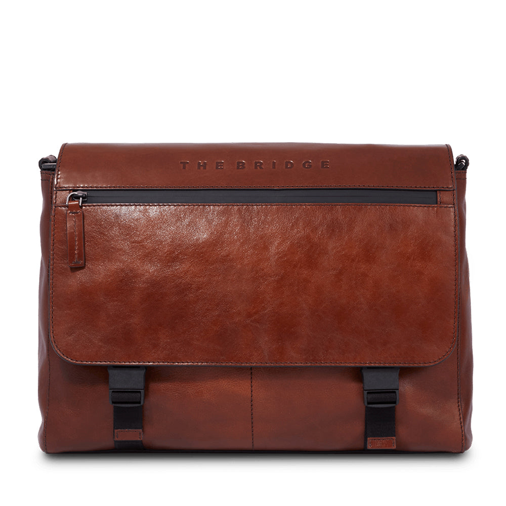 Messenger Uomo THE BRIDGE linea Damiano in Pelle Marrone