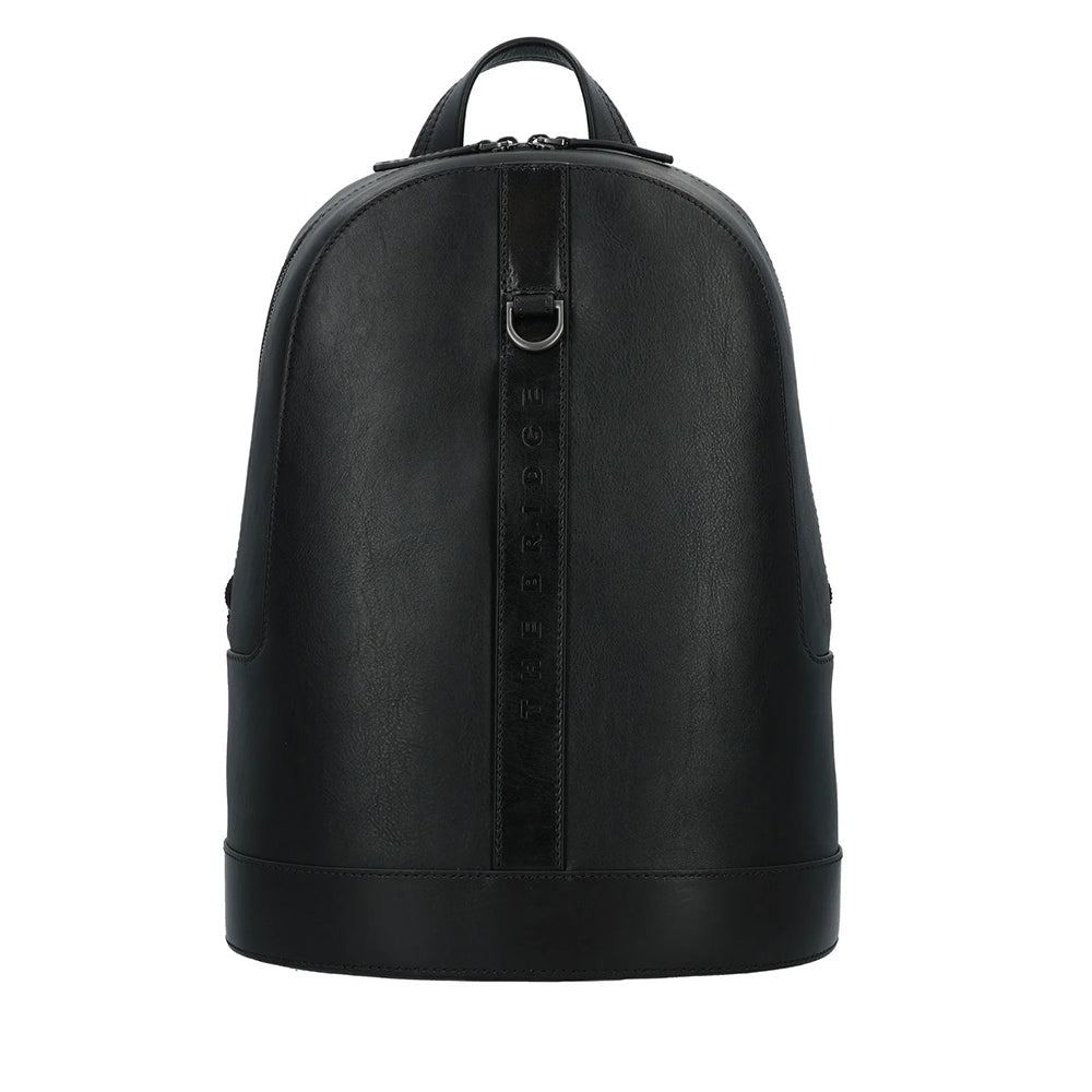 THE BRIDGE Herrenrucksack Giacomo Line aus schwarzem Leder