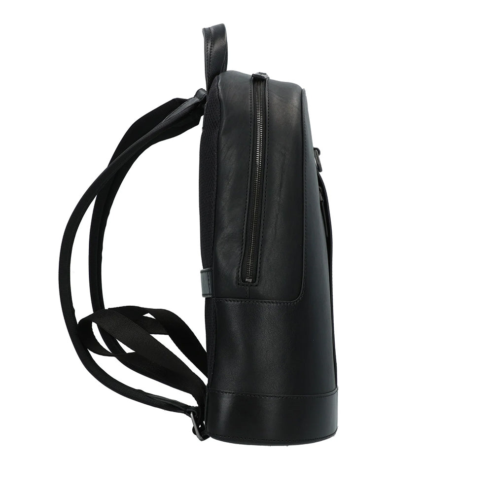 THE BRIDGE Herrenrucksack Giacomo Line aus schwarzem Leder