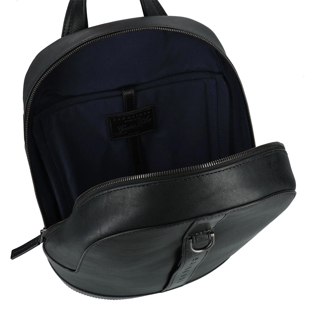 THE BRIDGE Herrenrucksack Giacomo Line aus schwarzem Leder