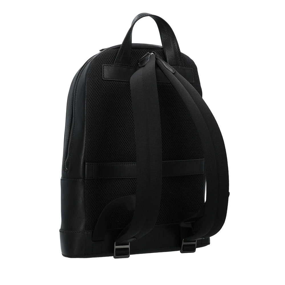 THE BRIDGE Herrenrucksack Giacomo Line aus schwarzem Leder