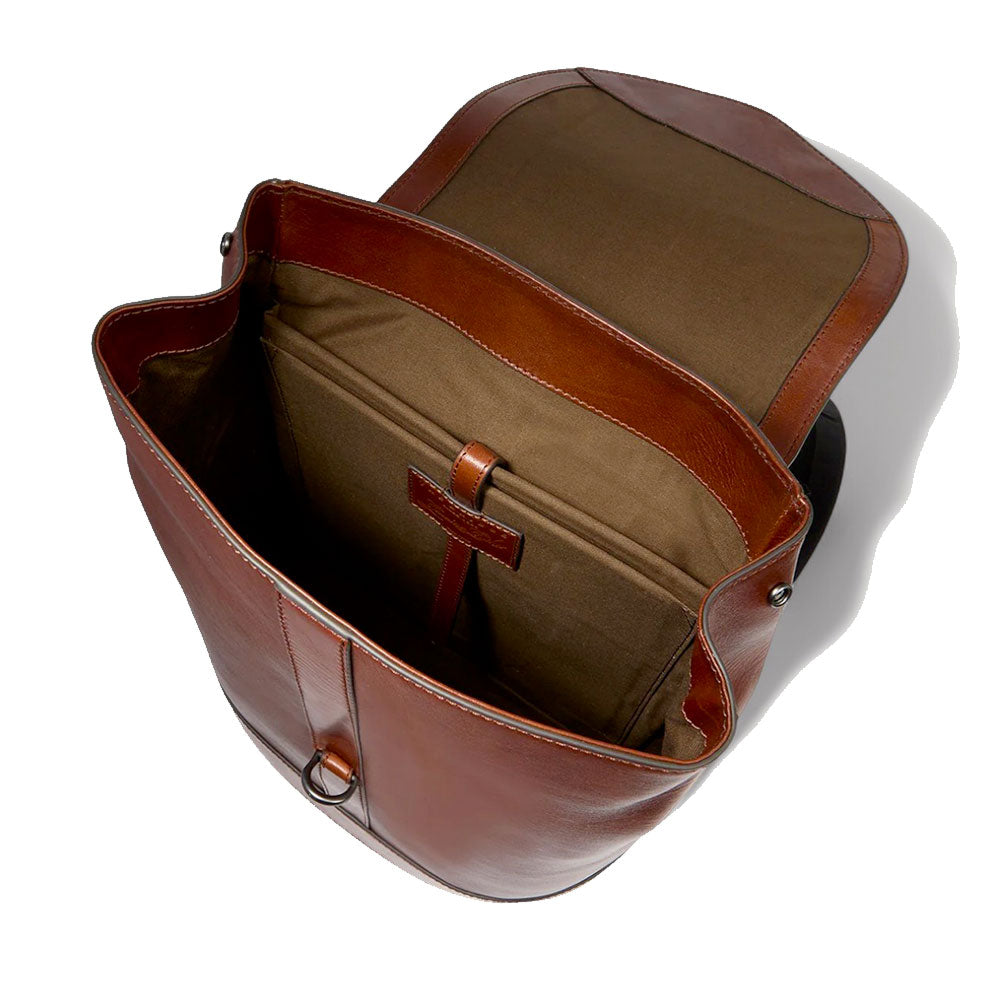 Zaino Uomo con Pattina THE BRIDGE linea Giacomo in Pelle Marrone
