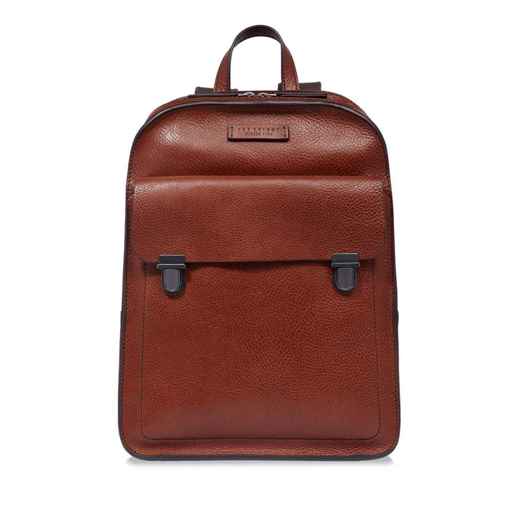 THE BRIDGE Herrenrucksack Ettore-Linie aus braunem Leder