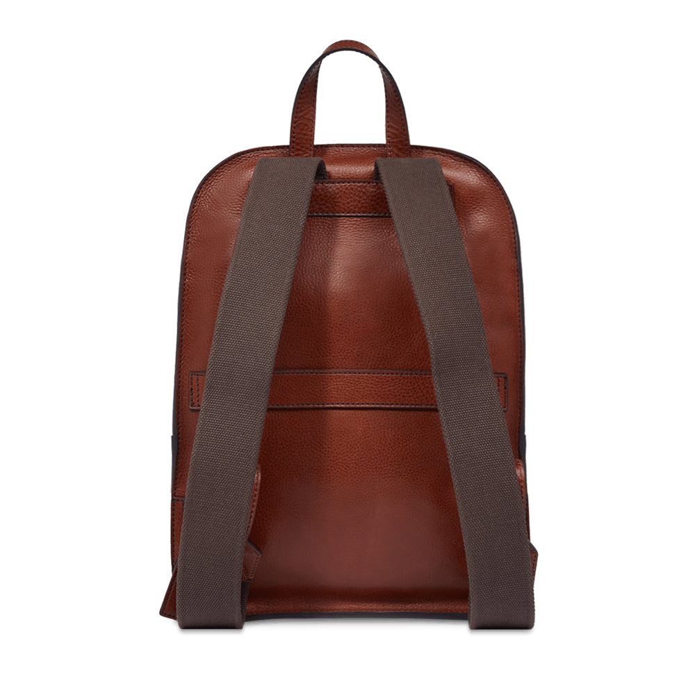THE BRIDGE Herrenrucksack Ettore-Linie aus braunem Leder