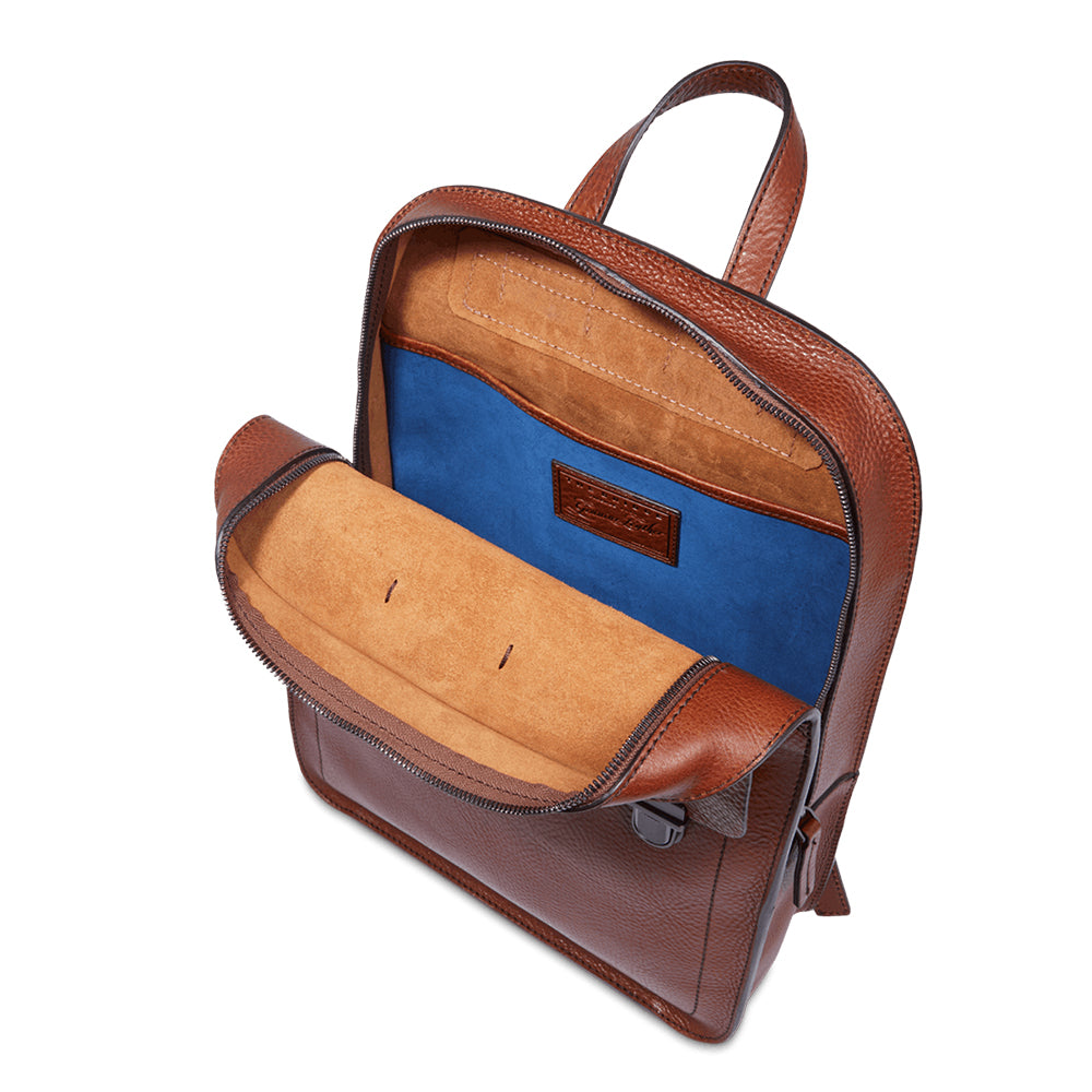 THE BRIDGE Herrenrucksack Ettore-Linie aus braunem Leder