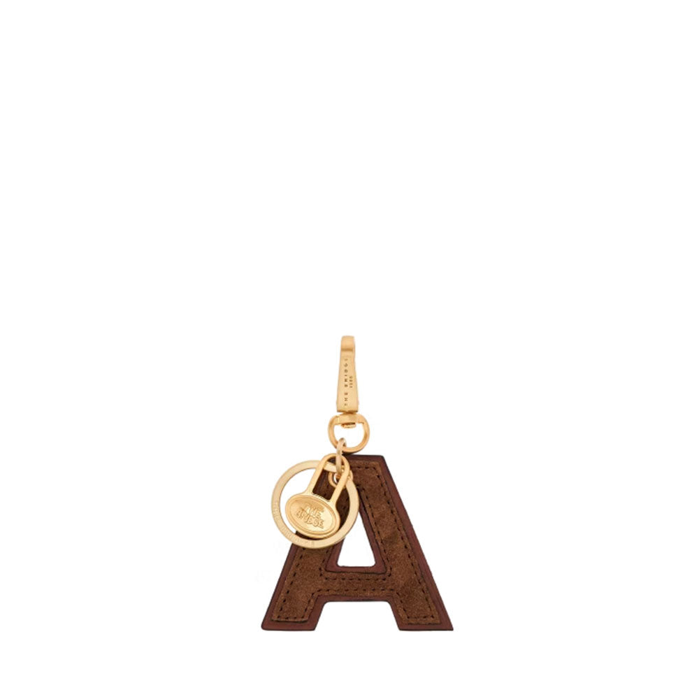 Portachiavi in Pelle di Vitello a Forma di Lettere Lettere - Letters A