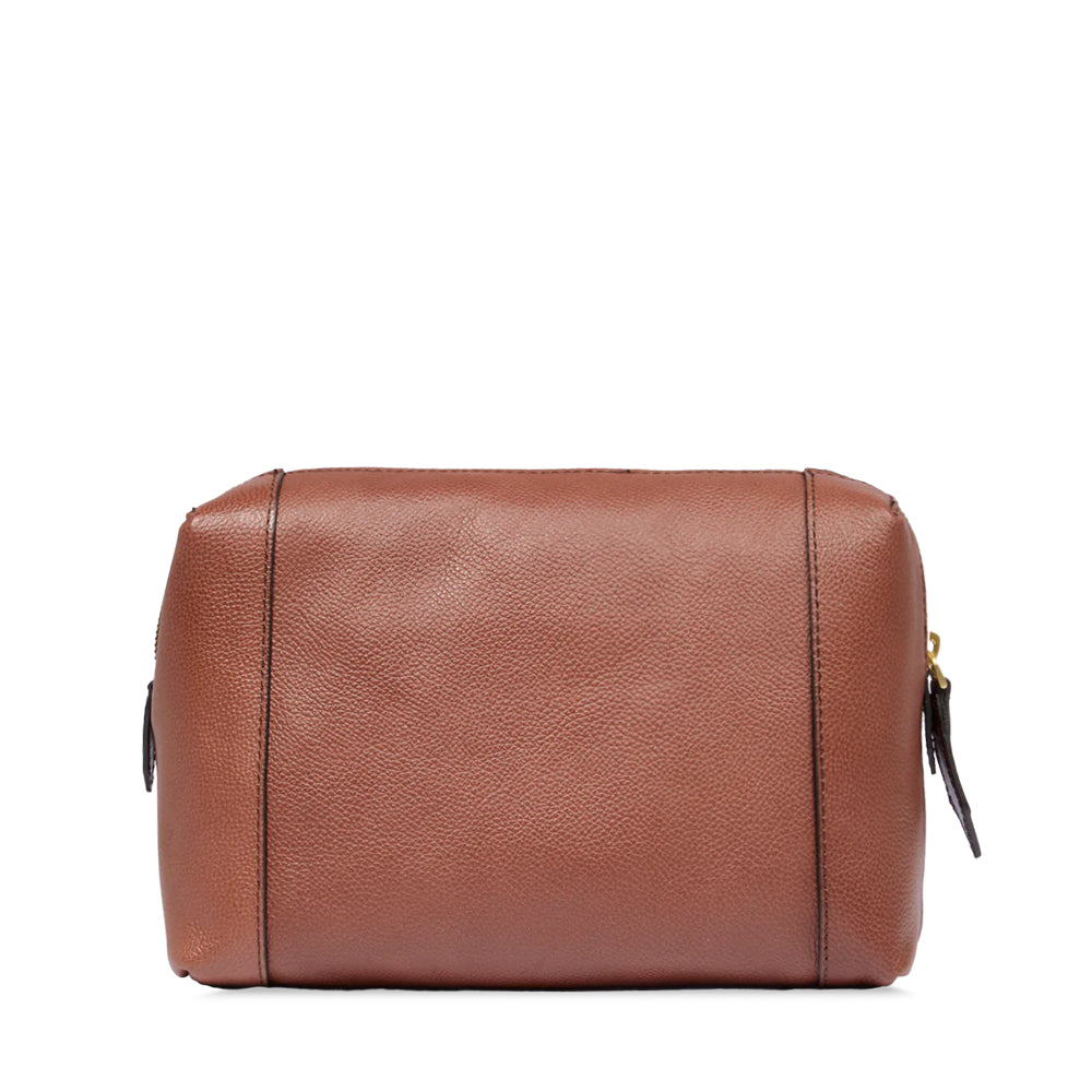 Beauty Case THE BRIDGE linea Gemma Travel in Pelle Marrone