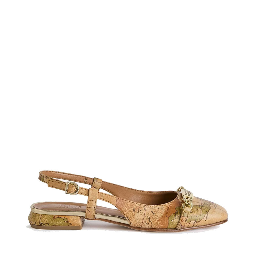 1A Classe Alviero Martini
Ballerina Slingback aus Öko-Nappaleder Geo Classic Print 1055