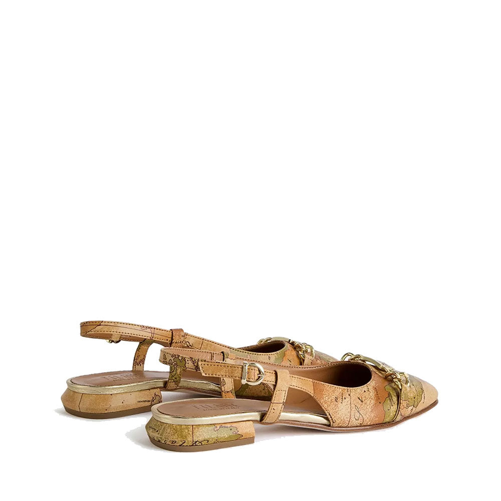 1A Classe Alviero Martini
Ballerina Slingback aus Öko-Nappaleder Geo Classic Print 1055