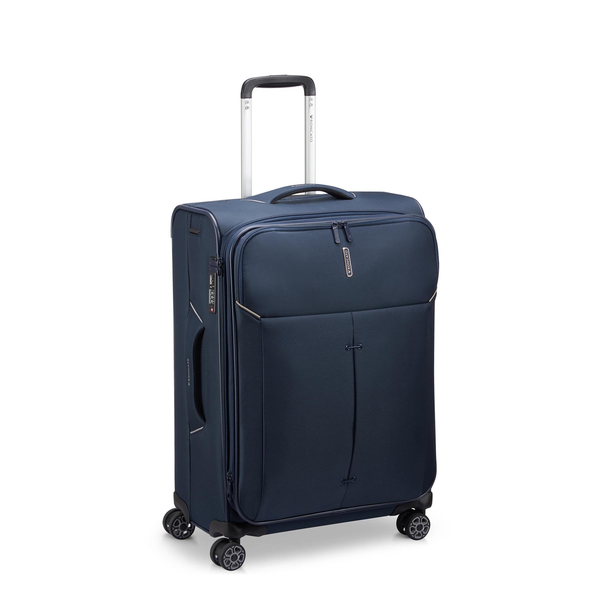 Trolley Medio 65cm RONCATO Ironik 2.0 Blu Notte 4 Ruote Espandibile