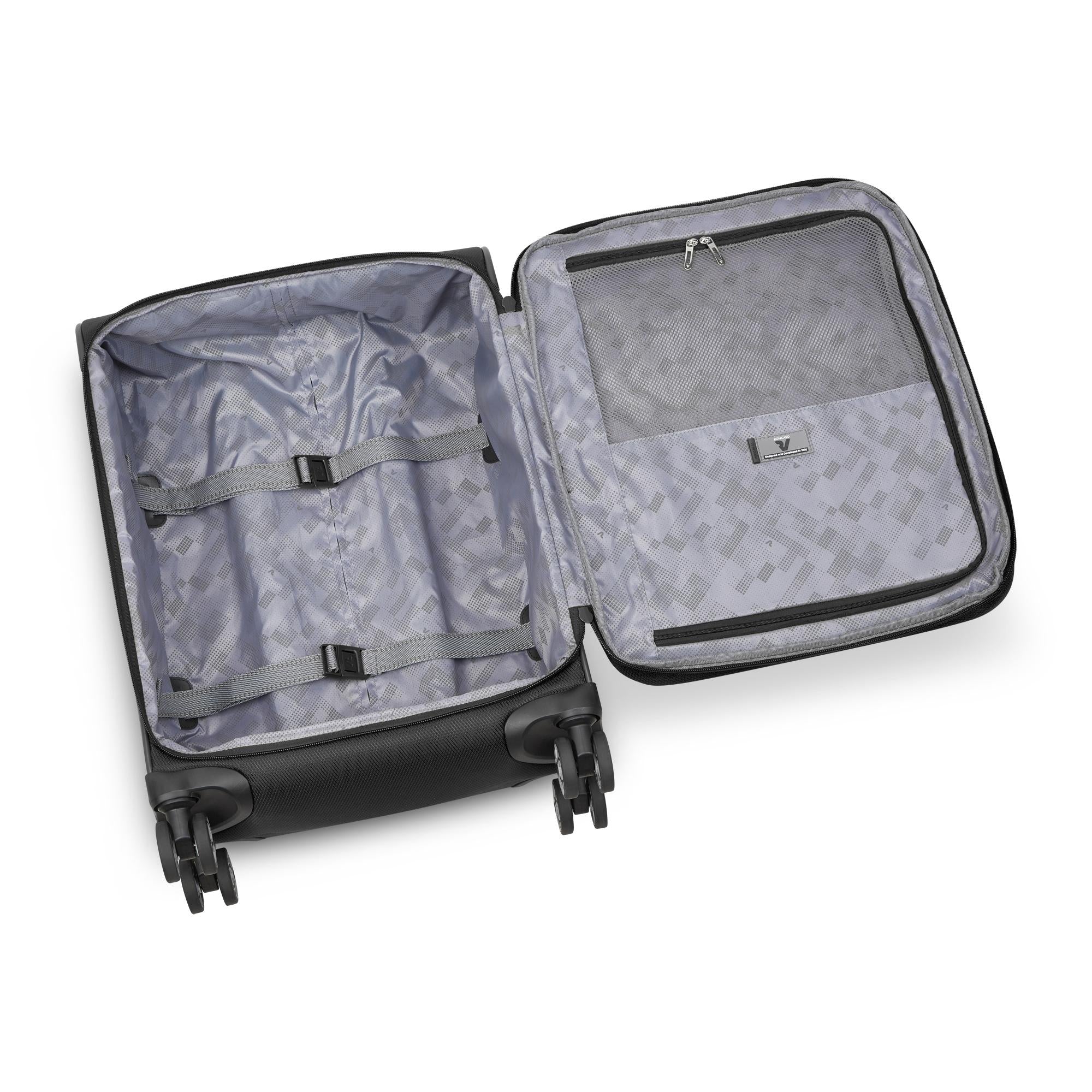 Trolley Cabina RONCATO Ironik 2.0 Nero 4 Ruote Espandibile