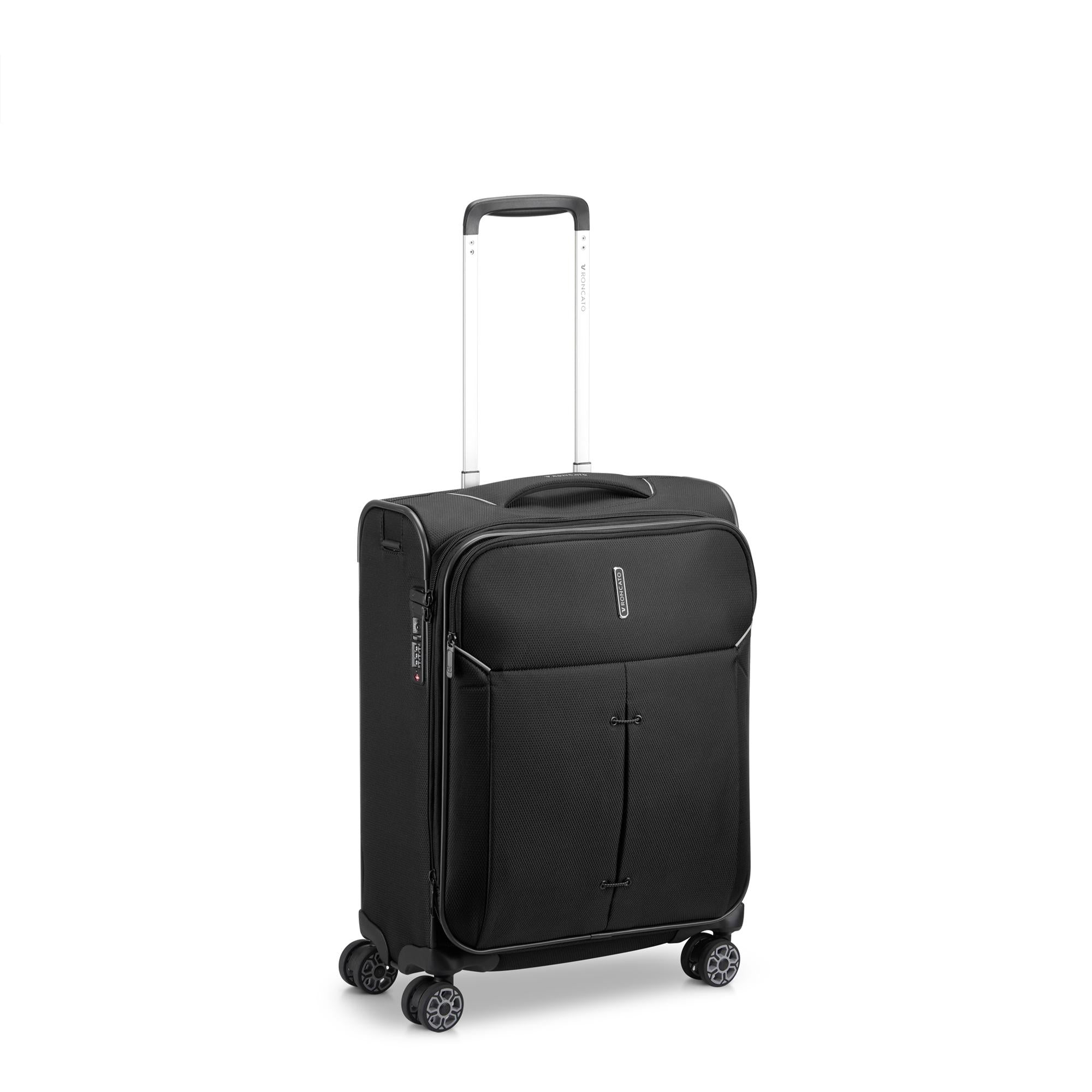 Trolley Cabina RONCATO Ironik 2.0 Nero 4 Ruote Espandibile