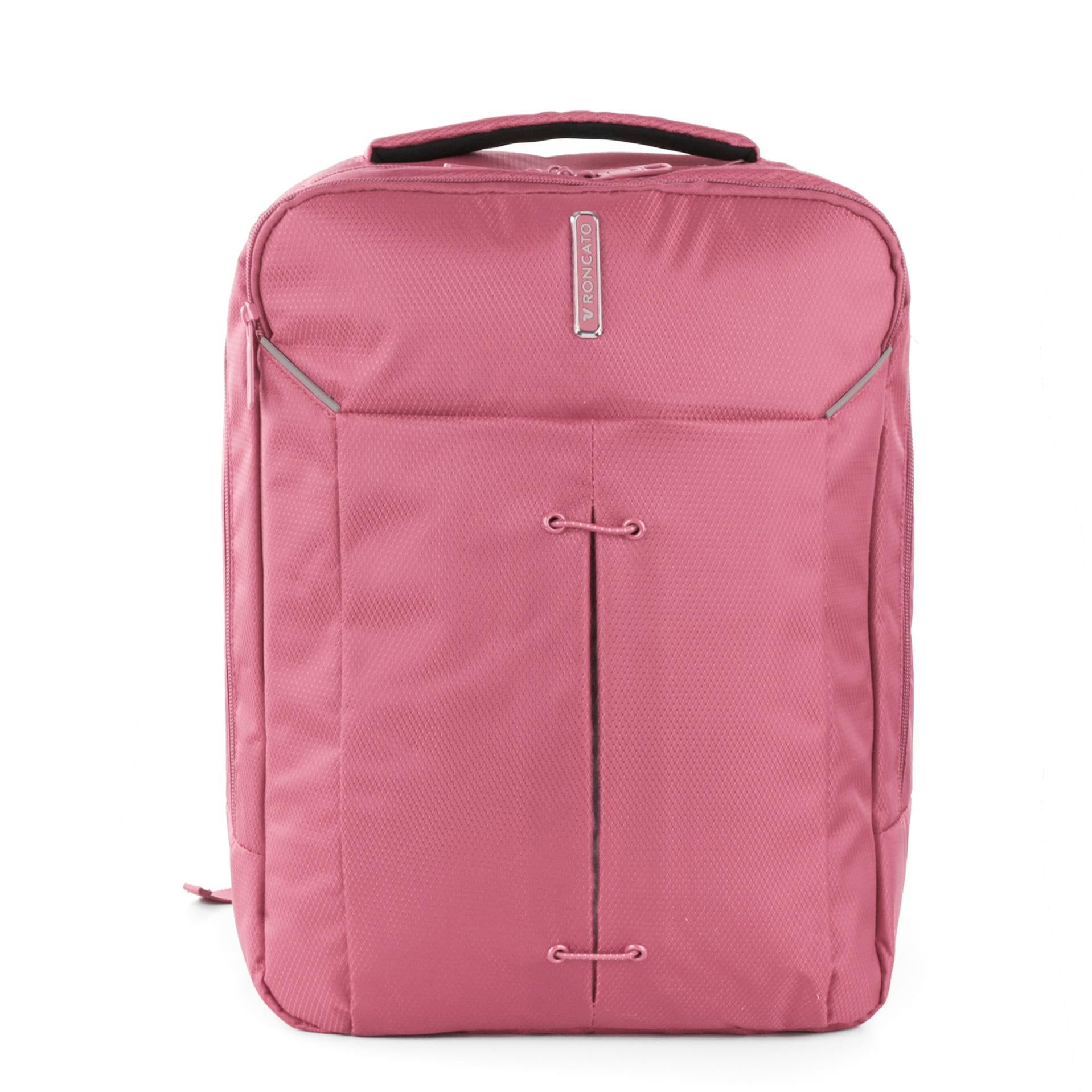 Zaino da Viaggio Ryanair RONCATO Ironik 2.0 Rosa 40x25x15-20 Cm
