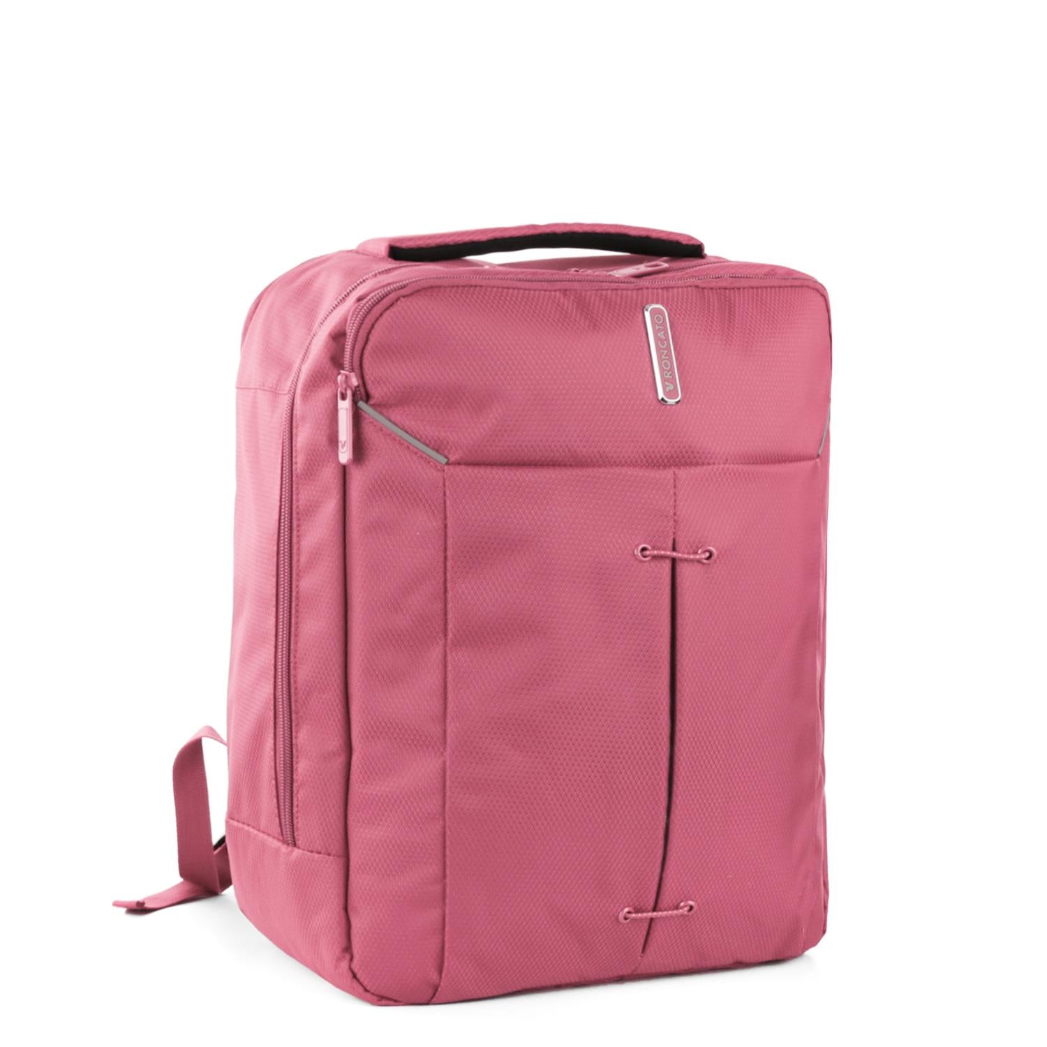 Zaino da Viaggio Ryanair RONCATO Ironik 2.0 Rosa 40x25x15-20 Cm