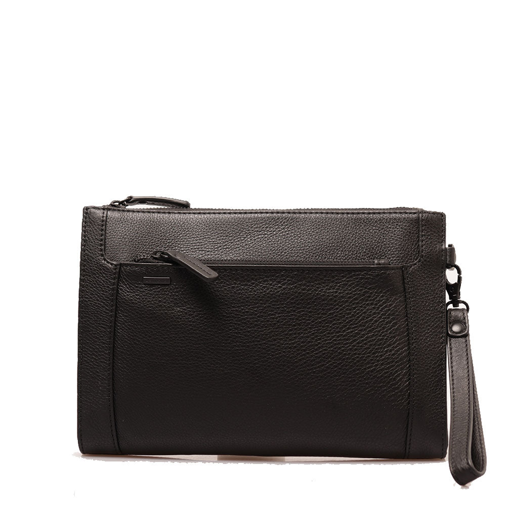 Pochette Uomo GIANNI CONTI in Pelle Nera