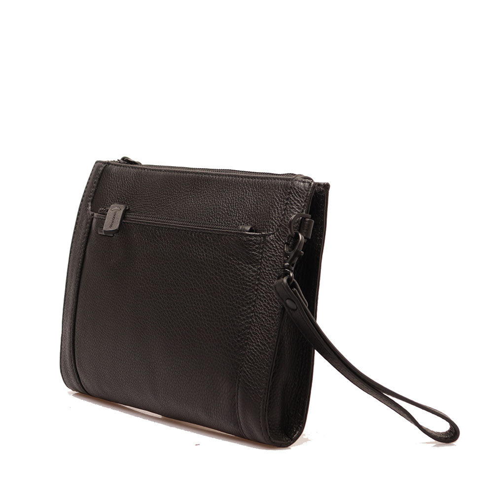 Pochette Uomo GIANNI CONTI in Pelle Nera