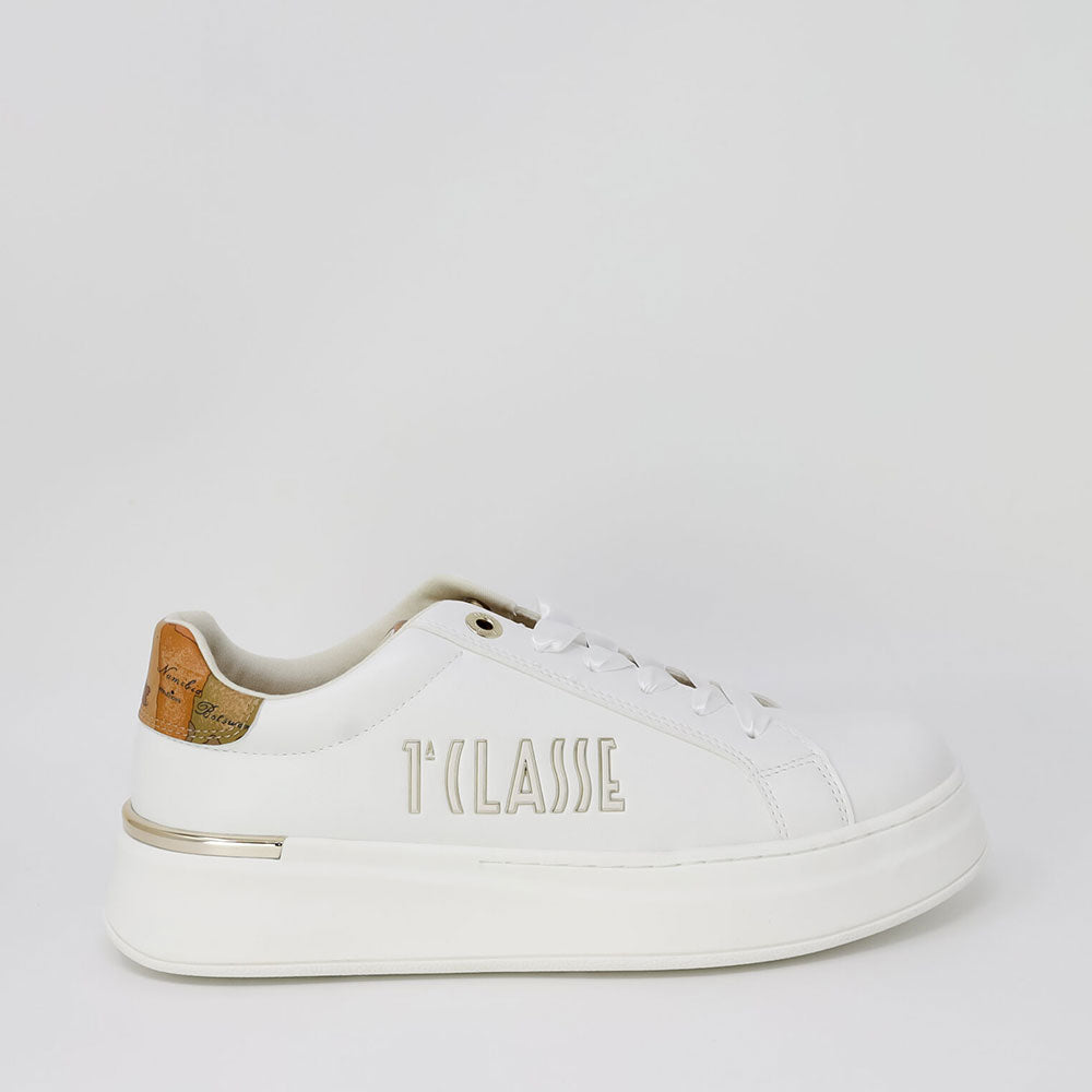 Scarpe 1A Classe Alviero Martini Sneakers Bianche con Maxi Logo