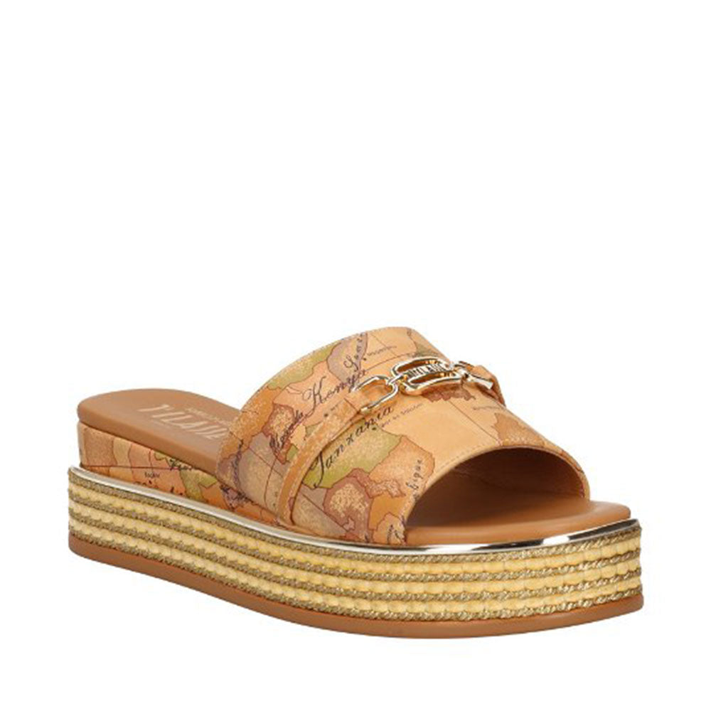 Scarpe 1A Classe Alviero Martini Ciabatte Platform stampa Geo Classic 1870