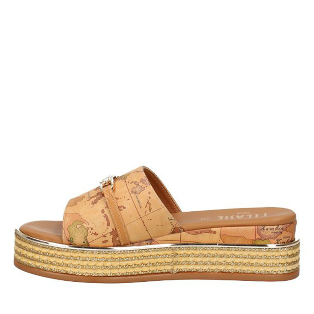 Scarpe 1A Classe Alviero Martini Ciabatte Platform stampa Geo Classic 1870