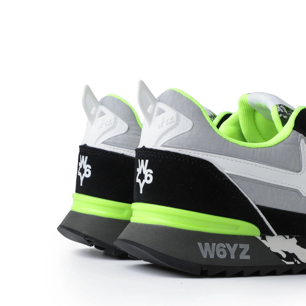 Scarpe Uomo W6YZ Sneakers Jet-M. in Tessuto Tecnico e Suede colore Dark Grey Black White
