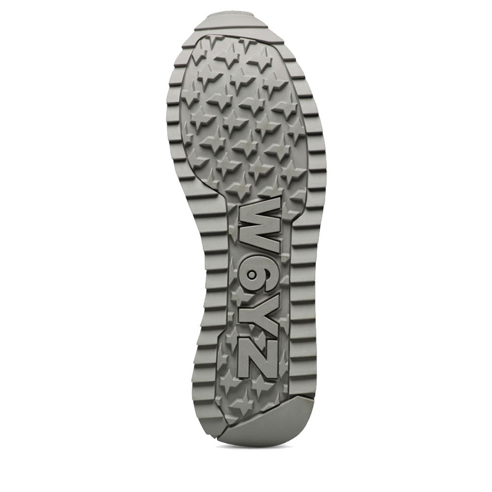 Sneakers Uomo W6YZ Yak-M. in Suede e Tessuto Tecnico Militare Navy Grey