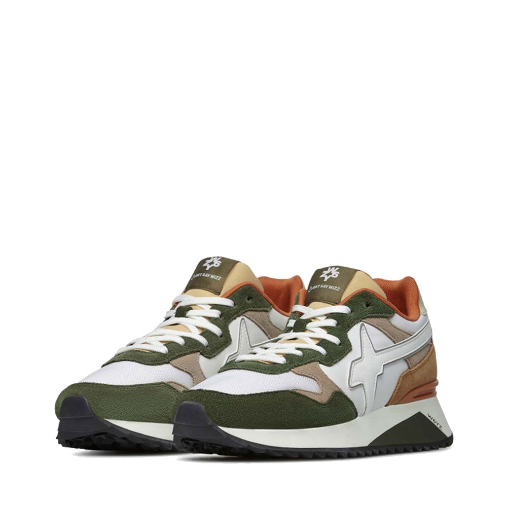 Scarpe Uomo W6YZ Sneakers Yak-M. in Tessuto Tecnico e Suede Militare White Brown