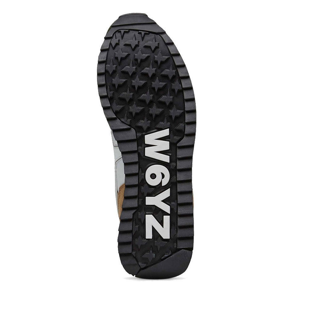 Scarpe Uomo W6YZ Sneakers Yak-M. in Tessuto Tecnico e Suede Militare White Brown