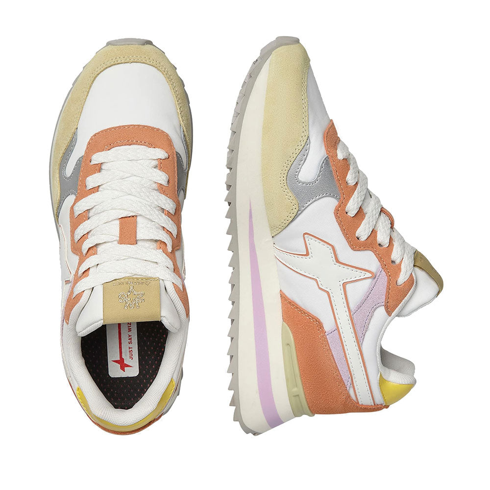 W6YZ Yak-W Sneakers
Damenschuhe aus technischem Stoff und Wildleder in der Farbe Weiß Strohflieder