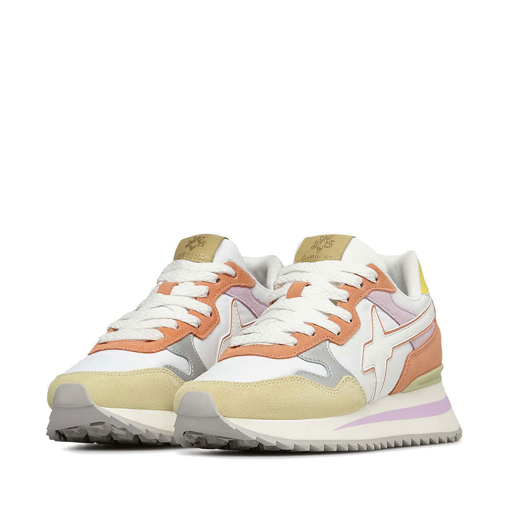 W6YZ Yak-W Sneakers
Damenschuhe aus technischem Stoff und Wildleder in der Farbe Weiß Strohflieder