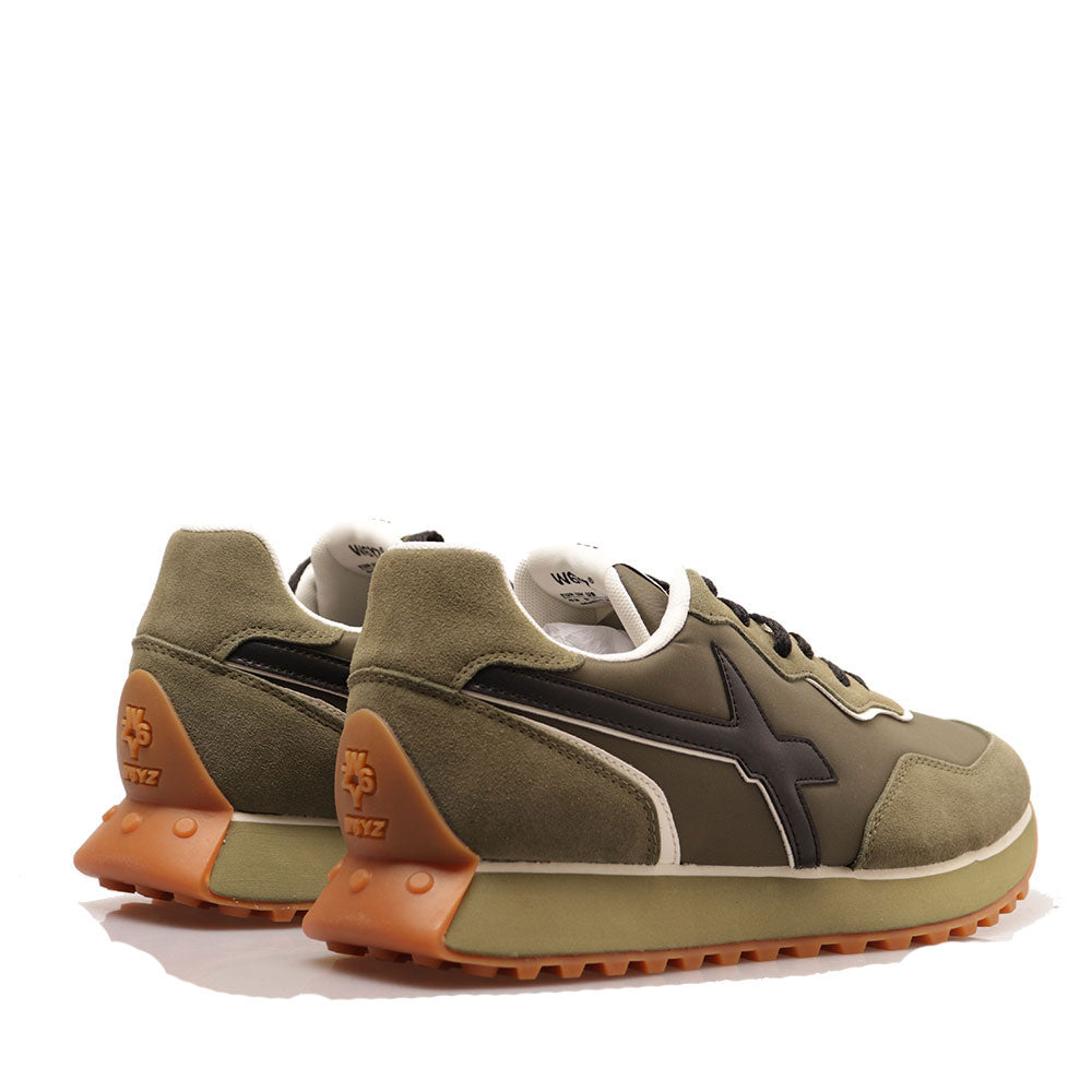 Sneakers Uomo W6YZ Jet 2-M. in Tessuto Tecnico e Suede colore Militare Black