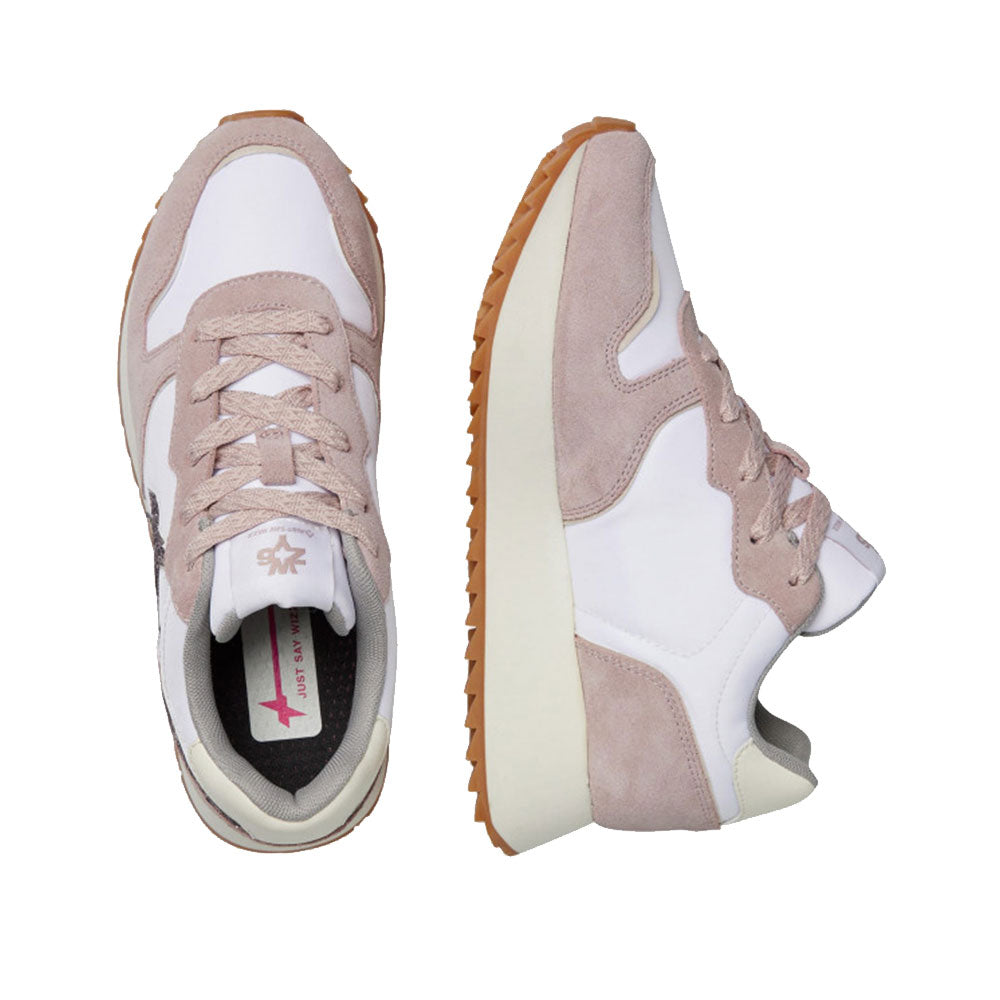 Sneakers Donna W6YZ Jet-W. in Tessuto Tecnico e Suede Shadow Grey e White