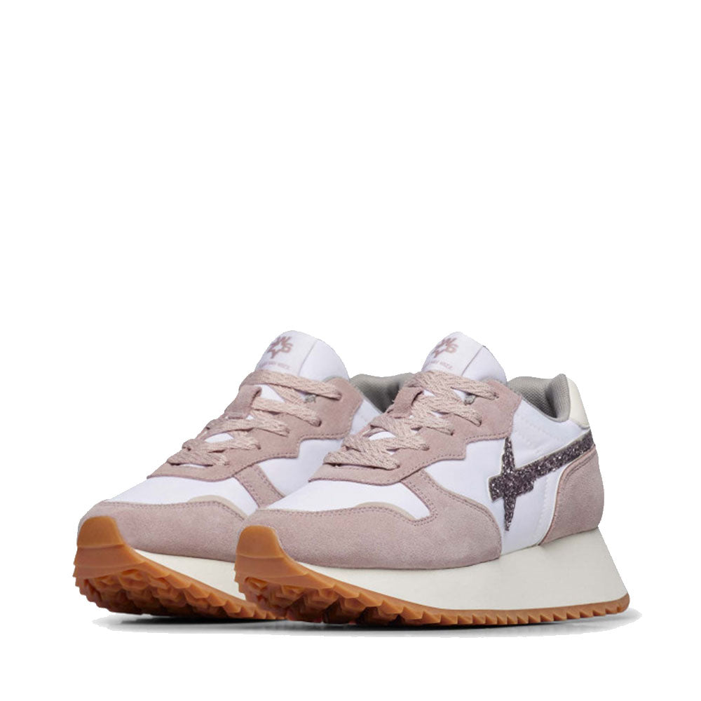 Sneakers Donna W6YZ Jet-W. in Tessuto Tecnico e Suede Shadow Grey e White