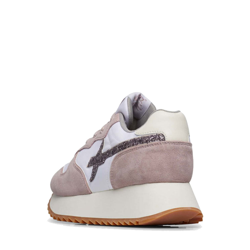 Sneakers Donna W6YZ Jet-W. in Tessuto Tecnico e Suede Shadow Grey e White