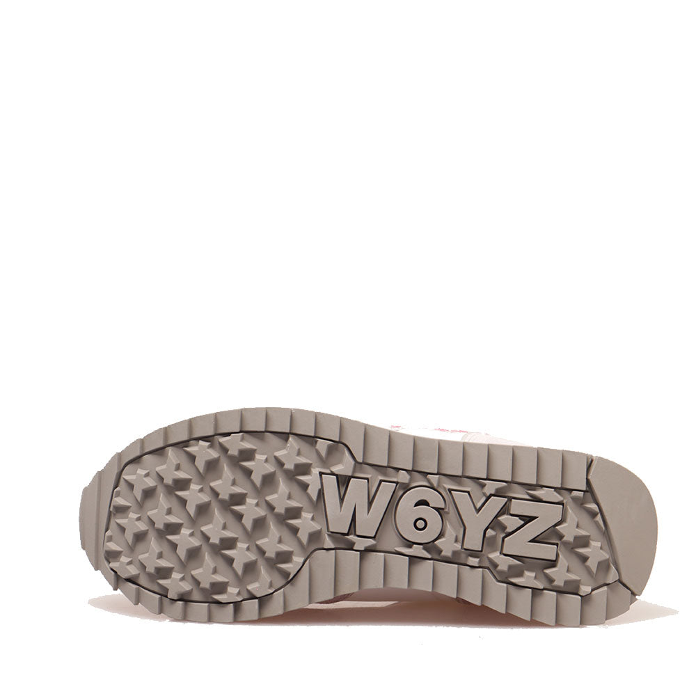 Sneakers Donna W6YZ Jet-W. in Tessuto Tecnico e Suede e Inserto Glitter Lilac White
